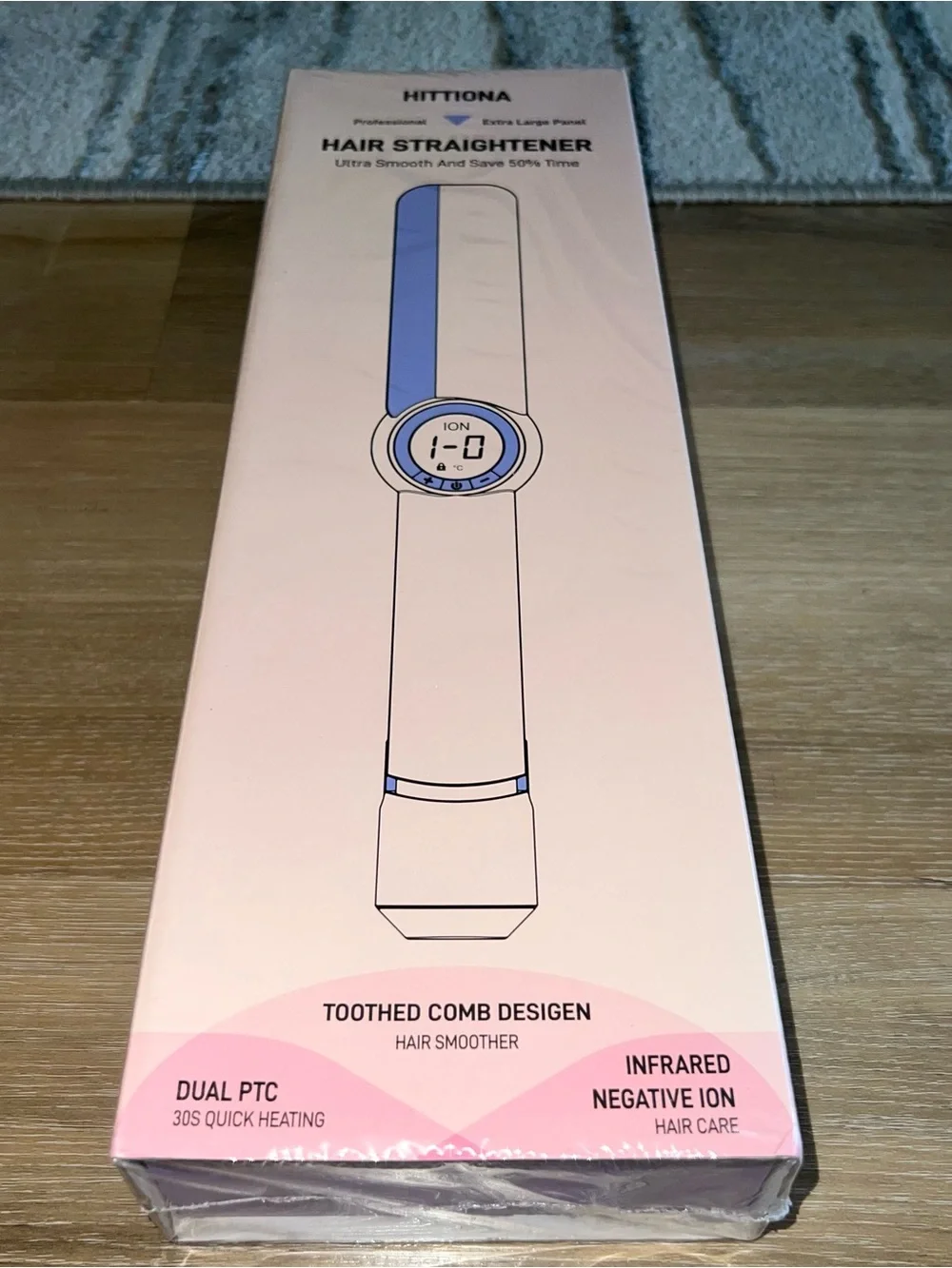 HITTIONA Flat Iron Hair Straightener – 1.75” Ceramic Infrared Ionic Flat Iron